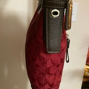 Coach Signature Red Crossbody Shoulder bag F12882
